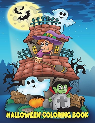Halloween Coloring Book For Kids Ages 4-8, 8-12