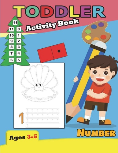 Activity Book Toddler Number Ages 3-5 For Kindergarten