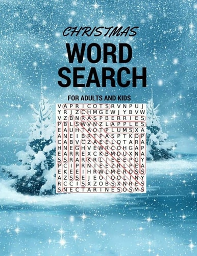 Christmas Word Search For Adults And Kids Word Search Puzzles and Solutions