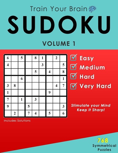 SUDOKU 768 Symmetrical Puzzles Train Your Brain