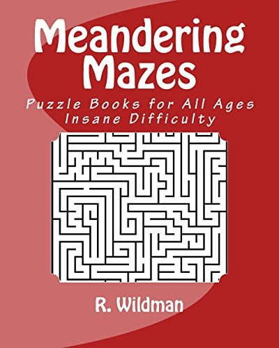 Meandering Mazes Puzzle Books for All Ages - Insane Difficulty