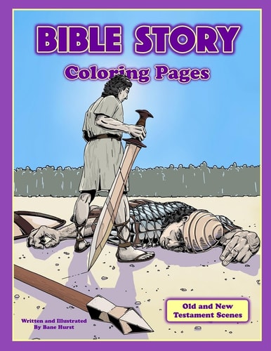 Bible Story Coloring Pages Action Scenes From the Old and New Testament