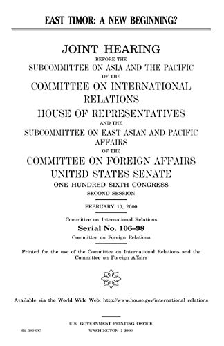 East Timor A New Beginning?