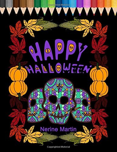 Happy Halloween Family Coloring Book for Fun and Stress Relief