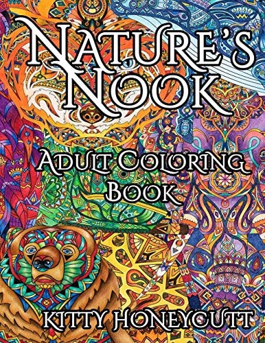 Nature's Nook Adult Coloring Book