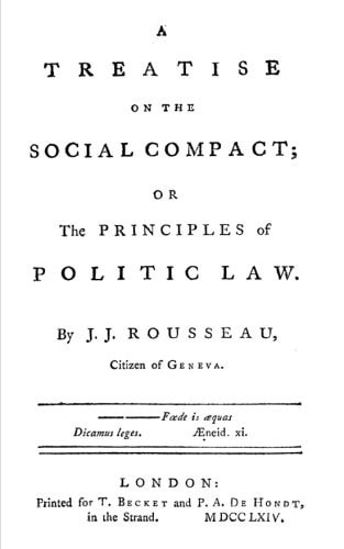 A Treatise On The Social Compact Or The Principles Of Political Law