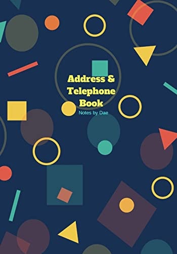 Address and Telephone Book Softcover 7" X 10" Address and Telephone Book