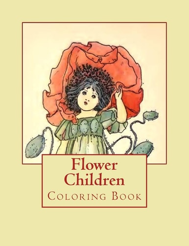 Flower Children Coloring Book