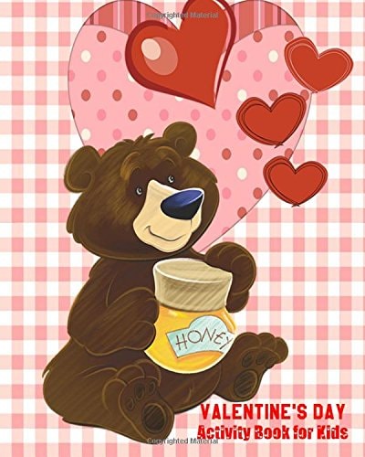 Valentine's Day Activity Book for Kids Coloring, Mazes and Word Puzzles For Kids Ages 4 - 8