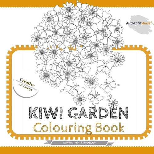 Kiwi Garden Colouring Book Creative Art Therapy