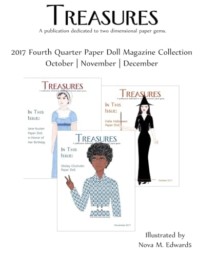 Treasures 2017 4th Quarter Paper Doll Magazine Collection October-November-December