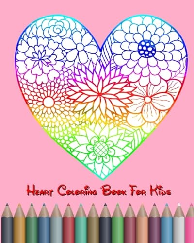 Heart Coloring Book For Kids Lots of Hearts Coloring Page and Activities Book In One