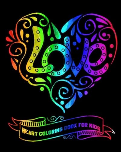 Heart Coloring Book For Kids Valentine Coloring Book For Kids and Activities Book In One (Volume 2)