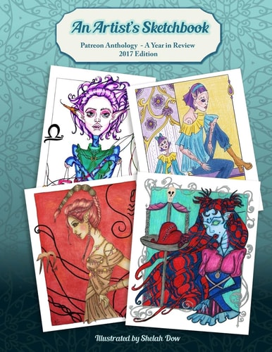 An Artist's Sketchbook Coloring Book - a Year in Review- 2017 Edition