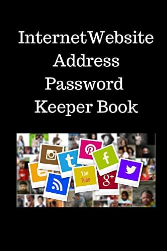Internet Website Address Password Keeper Book Address and Password Keeper Book -6x9 Inch With 110Pages