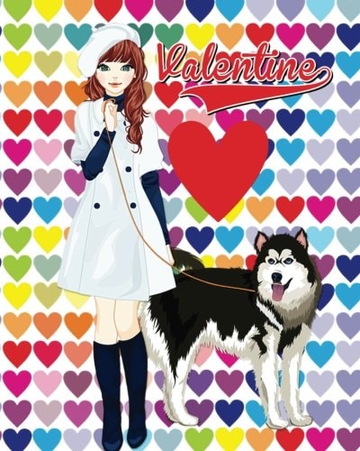 Valentine Valentine Coloring Book for Kids, Coloring and Fun Activity: Learn Basic Math for Kids (Kids Ages 4 - 8) (Volume 2)