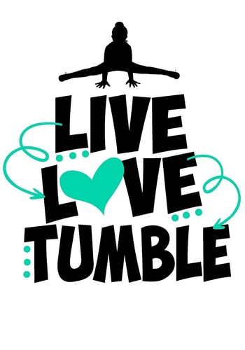 Live Love Tumble Cute Gymnastics Activity Book and Gratitude Diary ~ Perfect Gift for Any Gymnast!