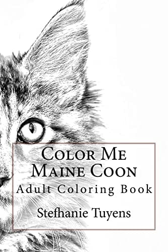 Color Me Maine Coon Adult Coloring Book