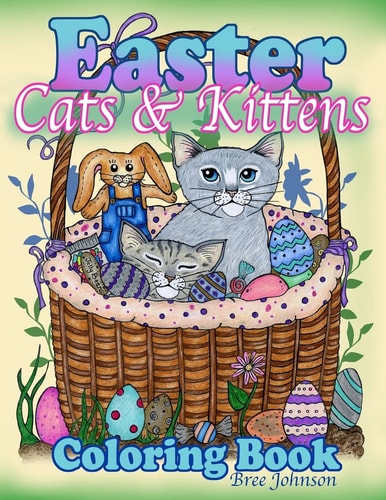 Easter Cats and Kittens Coloring Book