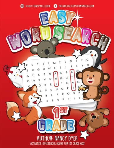 Easy Word Search 1st Grade Activities Homeschool Books for 1st Grade Kids