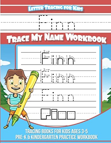 Finn Letter Tracing for Kids Trace My Name Workbook Tracing Books for Kids Ages 3 - 5 Pre-K and Kindergarten Practice Workbook