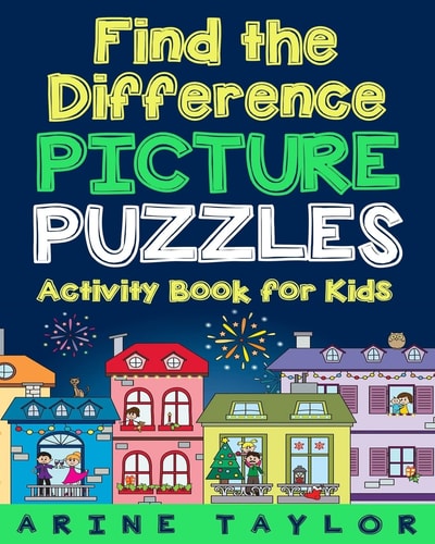 Find the Difference Picture Puzzles Activity Book for Kids