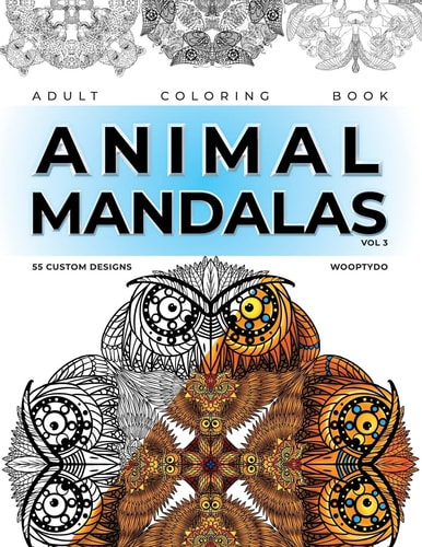Animal Mandala Coloring Book 55 Custom Designs