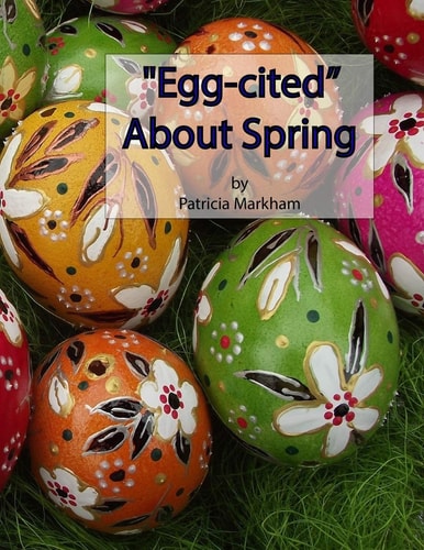 "Egg-cited" About Spring Grayscale Adult Coloring Book