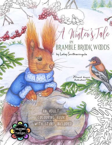 A Winter's Tale in Bramble Brook Woods Adult Colouring Book