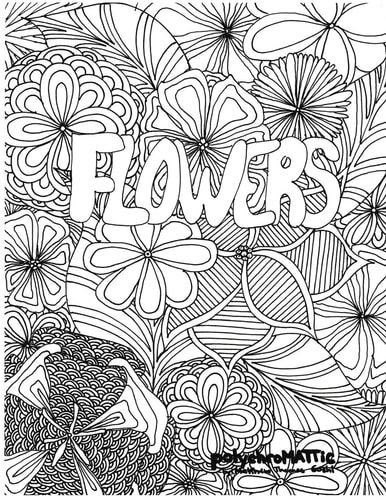 Flowers A Coloring Book