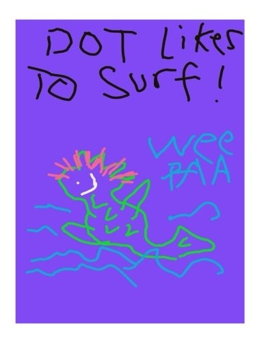 Dot Likes to Surf With Illustrations