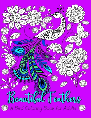 Beautiful Feathers a Bird Coloring Book for Adults
