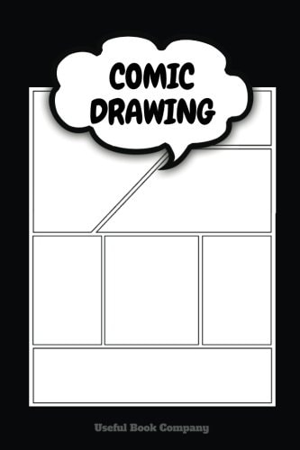 Comic Drawing Make Your Own Comic Book, 6 X 9 Inches, Over 100 Pages, Comic Book Templates