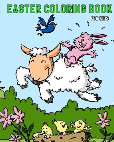 Easter Coloring Book For Kids Plus Fun Activities for Kids (Mazes, Find The Differences Games and Word Search Puzzle)