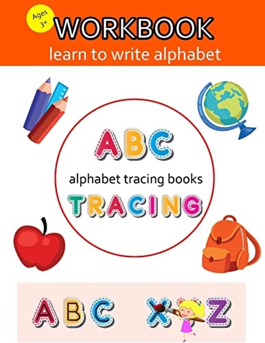 Alphabet Tracing Books ABC Tracing Book, Alphabet Tracing Books For Preschoolers, Practice For Kids, Ages 3-5, Alphabet Writing Practice