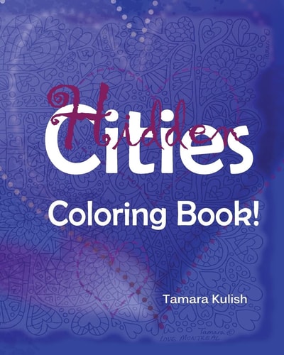 Hidden Cities Coloring Book Hidden Words for Creative Coloring!