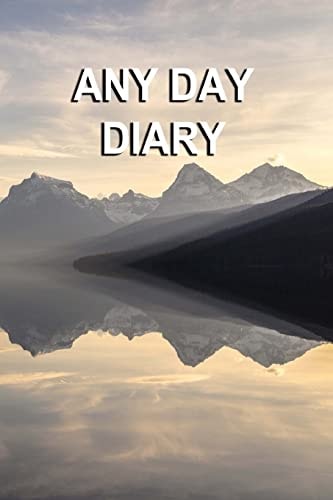 Any Day Diary Single Day Per Page 6" X 9" Serenity Edition