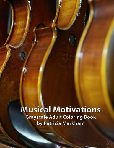 Musical Motivations Adult Grayscale Coloring Book