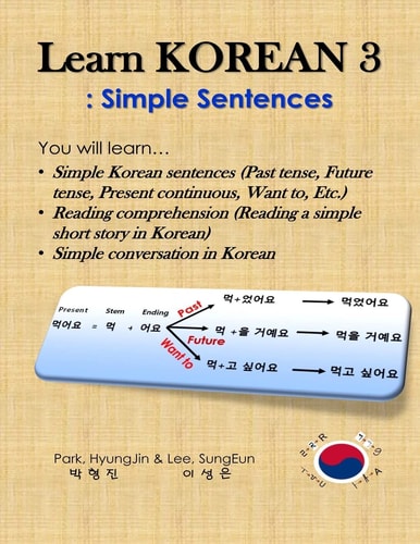 Learn Korean 3: Simple Sentences (Past Tense, Future Tense, Present Continuous, Want To, Etc. ; Reading Comprehension; Simple Conversation)