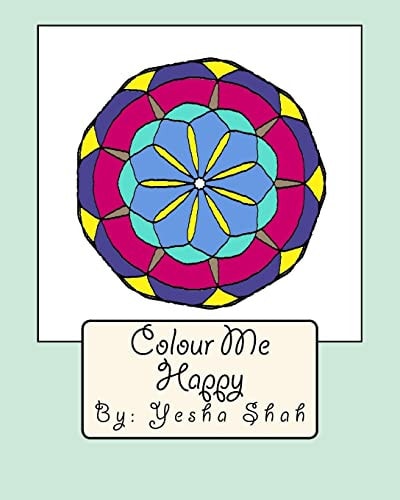 Colour Me Happy Colour Your Way Into a Stress-Free Zone with Symmetrical Tiles and Flowers