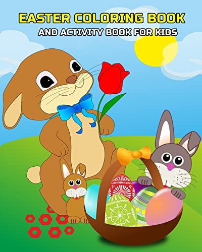 Easter Coloring Book and Activity Book for Kids Mazes, Coloring, Dot to Dot, Word Search Puzzle, and Find The Differences Games for Kids Ages 4-8, 5-12