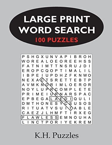 Large Print Word Search 100 Puzzles