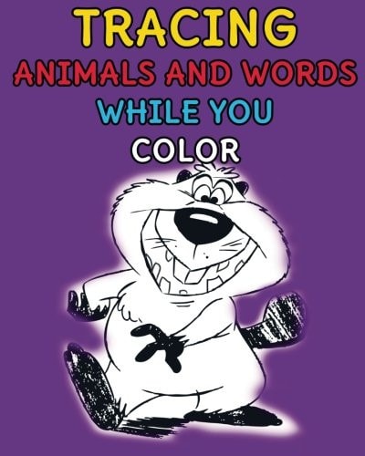 Tracing Animals and Words While You Color