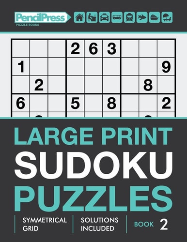 Large Print Sudoku Puzzles (Hard Puzzles), (Book 2)