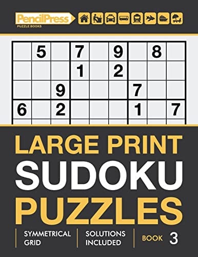 Large Print Sudoku Puzzles (Hard Puzzles), (Book 3)