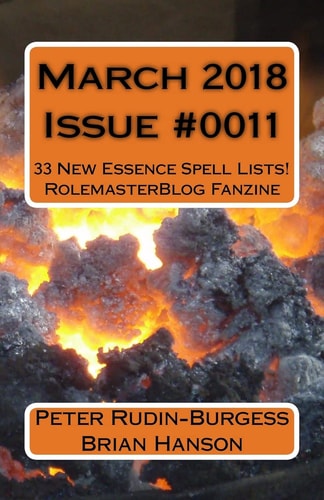 March 2018 Issue #0011 Rolemaster Blog Fanzine