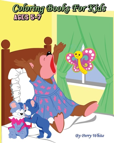 Coloring Books For Kids Ages 5-7 Giant Coloring Books for Kids, Fun Animals to Color for Early Childhood Learning!