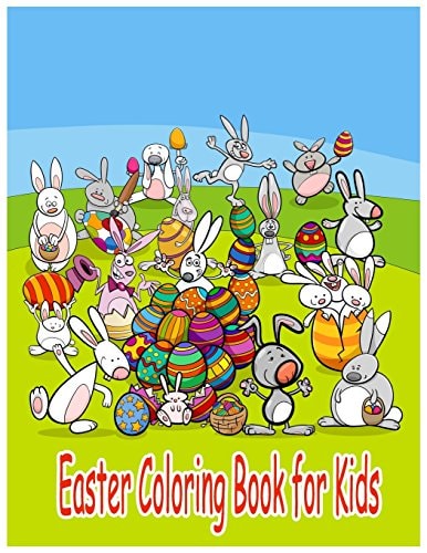 Easter Coloring Book for Kids Coloring Activity Book for Kid Childrens Coloring Book with 24 Picture in Large Pages