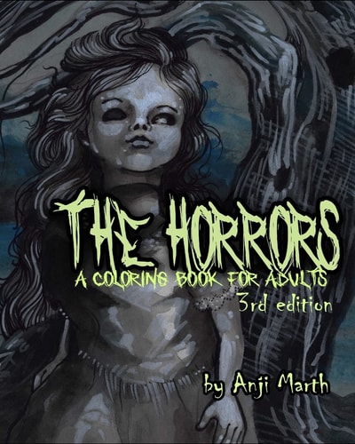 The Horrors A Coloring Book for Adults.