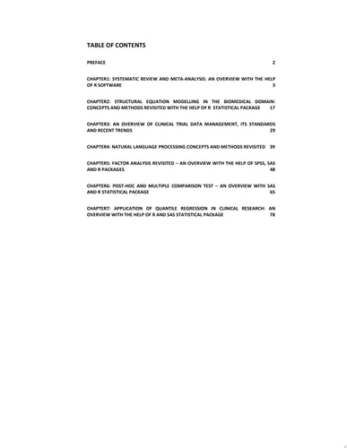 Application of statistical tools in biomedical domain: An overview with help of software Edited Book